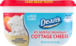 Dean's 4% Milkfat Cottage Cheese Large Curd 22 OZ