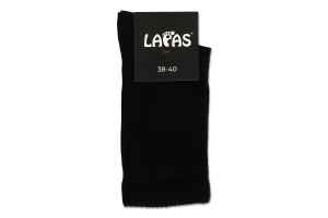 Носки женские высокие Lapas №1P-230-BLK 38-40 черный