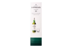 Віскі Laphroaig 10yo GB з келихом д/віскі