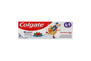 Паста зубна для дітей 6-9років зі смаком полуниці та м'яти Colgate 60мл