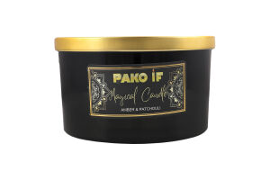 Свічка ароматична Magical candle Amber Patchouli парафін скло 450г Пако ІФ