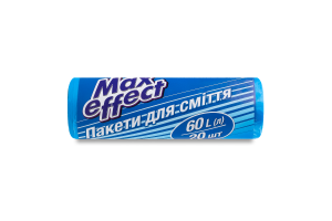 Пакети д/сміття 60л 20шт Max effect
