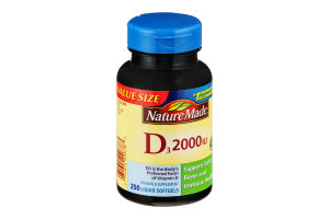 Nature Made D3 2000 IU Liquid Softgels - 250 CT