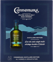 Віскі Connemara Distillers Edition 0,7л +2склян GB