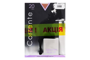 Набір колготок жіночих Corrente Classic №CST90529 20den 3 natural 2шт