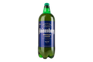 Пиво 1.8л 4.5% світле пастеризоване фільтроване Преміум Лагер Haisenberg п/пл