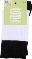 Шкарпетки дит Premier socks білі чорн резин р16-18