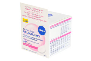 Крем для лица для сухой кожи дневной питательный с натуральным аргановым маслом + гиалуроновая кислота SPF 30 Nivea 50мл