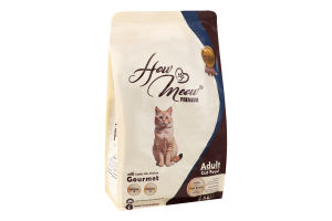 Корм д/дорослих котів Gourmet ягня курка риба сухий 2кг How Meow