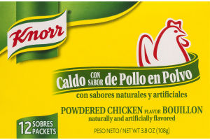 Knorr Powdered Chicken Flavor Bouillon Packets - 12 CT