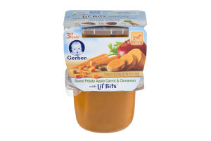 Gerber 3rd Foods Sweet Potato Apple Carrot & Cinnamon With Lil' Bits - 2 CT