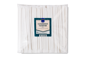 Соломинки бумажные белые в индивидуальной упаковке 6х190мм Metro Professional 200шт