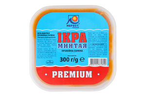 Ікра минтая пробійна солена Premium Нерест п/у 300г