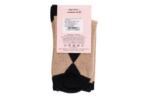 Шкарпетки жіночі Moi Faini №213079 35-37 бежевий меланж