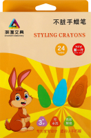 Карандаши цветные восковые №KYYW4931465018 Greenwich Products Co. Limited 24шт