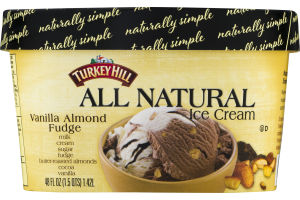 Turkey Hill All Natural Ice Cream Vanilla Almond Fudge