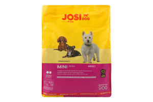 Корм сухой полнорационный для взрослых собак малых пород Mini JosiDog м/у 900г
