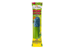 Морозиво лід зі смаком зеленого яблука з вибуховою карамеллю Pop sticks Three bears м/у 55г