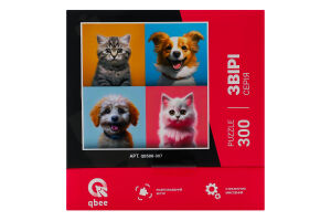 Пазли Чотири далматинці 300елементів Qbee