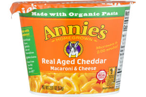 Annie's Homegrown Macaroni & Cheese Real Aged Cheddar