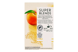 Чай фруктово-травяной ароматизированный с добавленным биотином Ромашка-персик Shine Super blends Pickwick к/у 15х1.5г