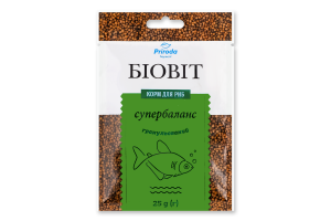 Корм д/риб БіоВіт Супербаланс гранульований 25г Природа