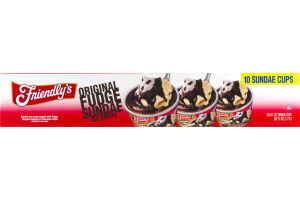 Friendly's Original Fudge Sundae Ice Cream - 10 CT