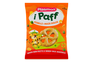 Снеки для детей от 12мес из гороха и кукурузы Baby Puffs Plasmon м/у 15г