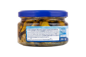 Мидии соленые со специями и травами в масле METRO Chef с/б 200г