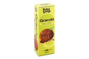 Печиво цукрове Grando з какао 260г Boni Sano