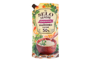 Майонез 50% густой Любимый Selo Зелене д/п 485г