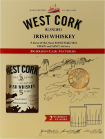 Набір Віскі Bourbon Cask 40% 0,7л+Келих 2шт коробка West Cork