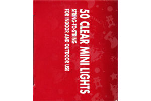 Smart Living Holiday 50 Clear Mini Lights