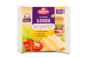 Сир плавлений Sertop Гауда безлактозний слайс 40%
