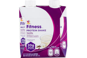 Ahold Fitness Protein Shake Vanilla - 4 CT