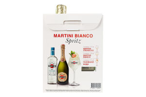 Набір Вермут Bianco білий солодкий 15% 0.5л + вино ігристе Prosecco 11% 0.75л Martini к/у