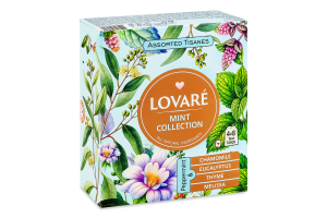 Чай трав'яний асорті М'ята Mint collection Lovare к/у 32х1.3г