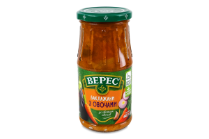 Баклажаны с овощами жареные стерилизованные Верес с/б 440г