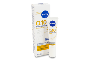 Крем для кожи вокруг глаз для всех типов кожи укрепляющий против морщин Q10 Сила Nivea 15мл