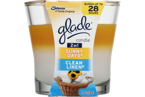 Glade Candle 2 in 1 Sunny Days/Clean Linen