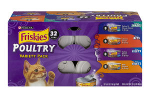 Purina Friskies Cat Food Poultry Variety Pack - 32 CT