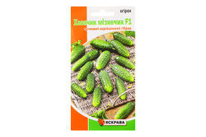 Насіння Огірок-корнішон Хлопчик мізинчик F1 0,5г Яскрава