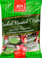 Цукерки глазуровані Грильяж чорносливовий Хіт продукт м/у 200г