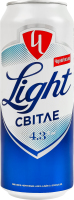 Пиво 0.5л 4.3% світле пастеризоване Light Чернігівське з/б