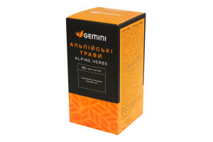 Чай травяной Альпийские травы Gemini в/с к/у 25х1.5г