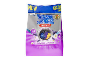 Порошок для прання універсальний Жасмин-лаванда Intense Wash&Free 2.4кг