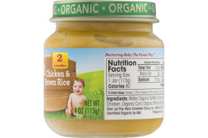 Earth's Best Organic Chicken & Brown Rice Stage 2