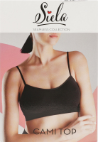 Топ женский из микрофибры Siela Cami top Seamless collection L-XL черный