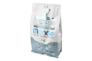 Корм сухий повнораціонний для кошенят з фореллю Monoprotein Natural superpremium Monge м/у 1.5кг