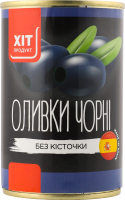 Оливки чорні без кісточки Хіт продукт з/б 300г